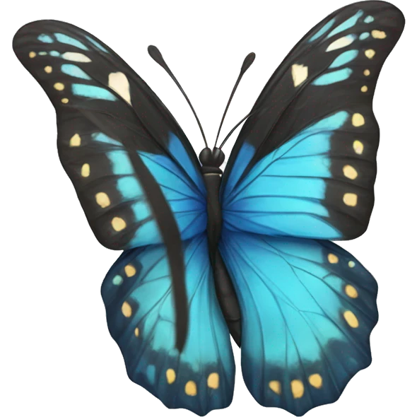 Mariposa azul emoji