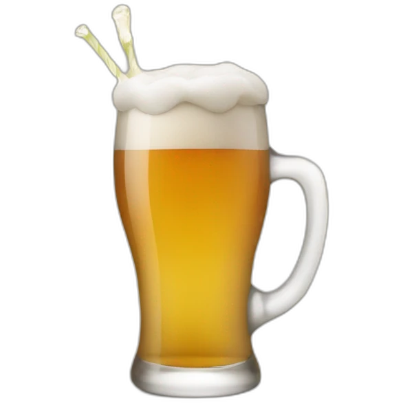 Booba drink beer emoji