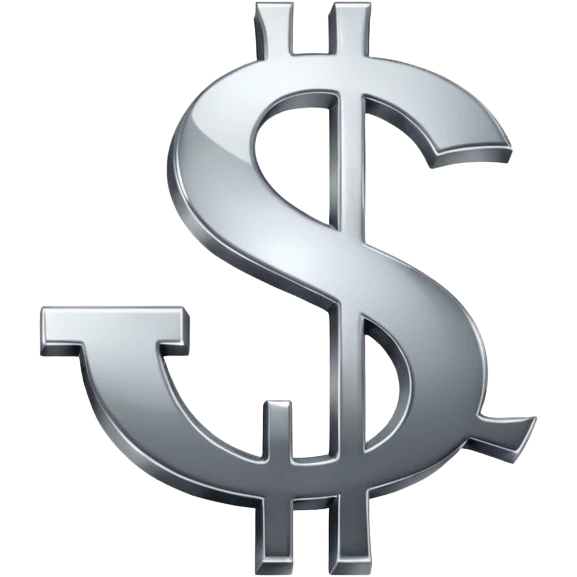 $ dollar metal symbol emoji