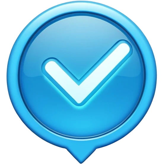 Insta blue tick emoji