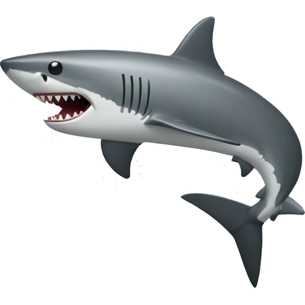 Shark with a buzzsaw emoji