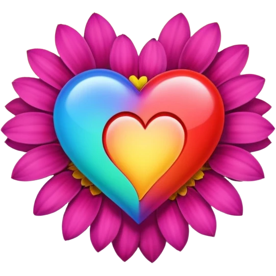 An idea just bloomed — with a heart in the middle.
 emoji