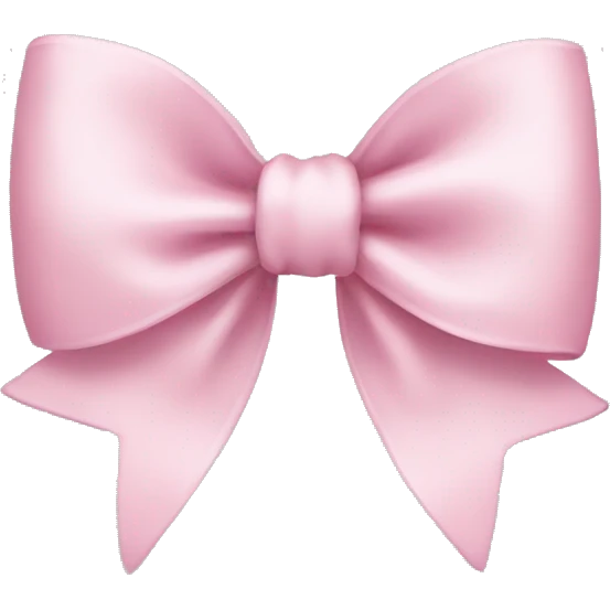 light pink bow emoji