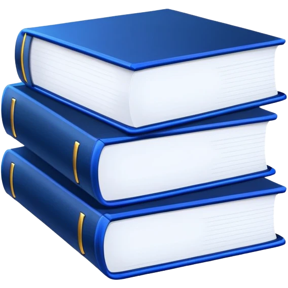 2 neon dark blue books emoji