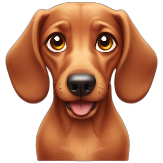 Angry mini dachshund emoji