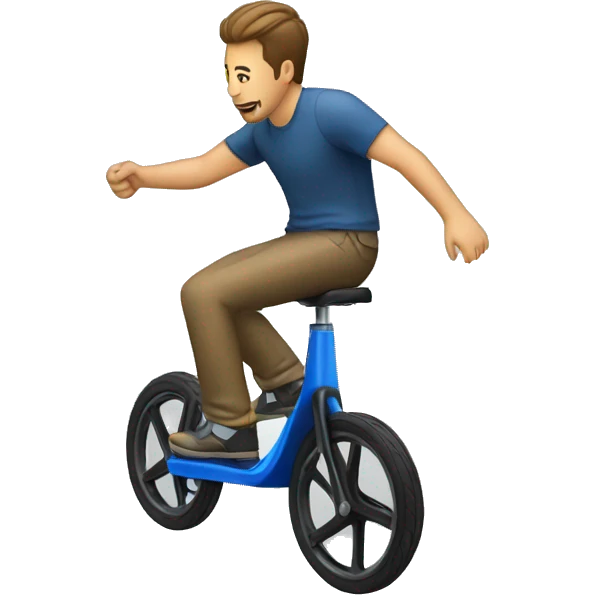 man riding electric unicycle emoji