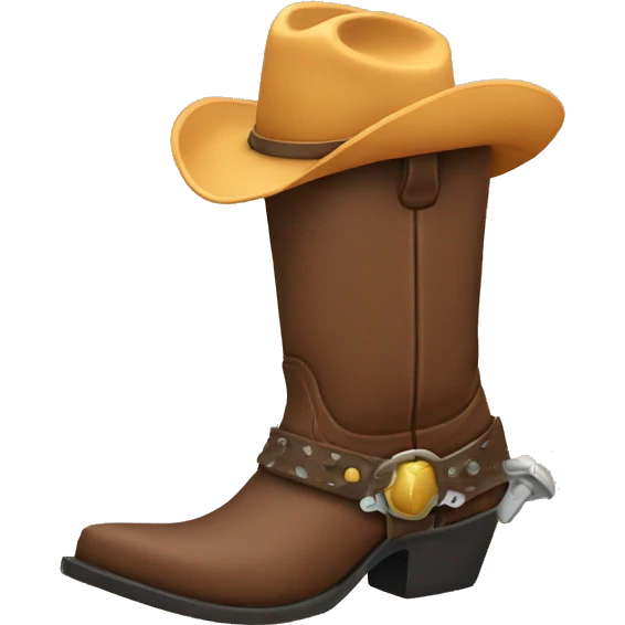 Cowboy boot emoji