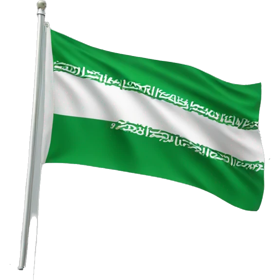 saudi flag blowing in the wind emoji