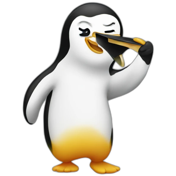 pengouin dabbing emoji