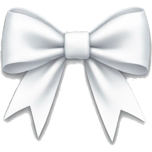 White bow emoji