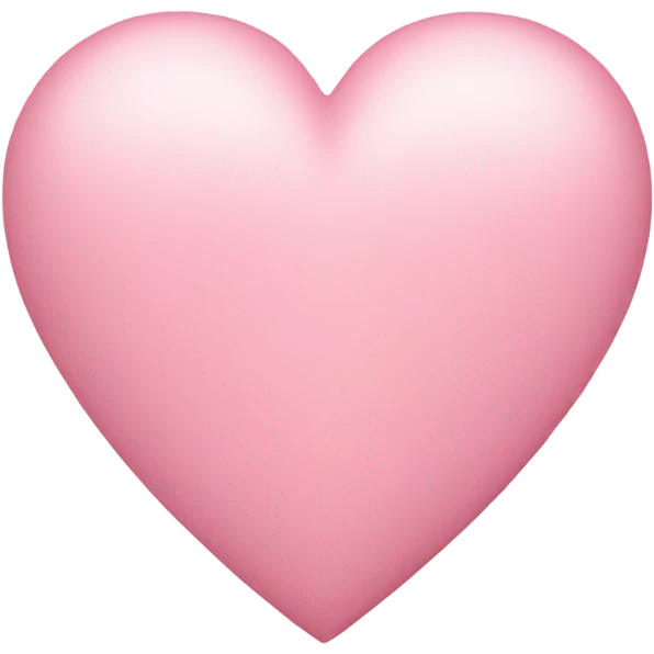 Light pink heart emoji
