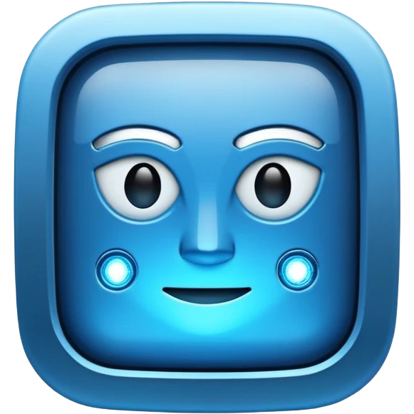 artificial intelligence emoji icon, computer chip with spark, futuristic emoji