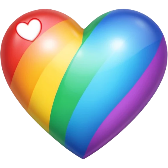 Rainbow heart emoji