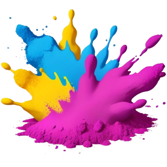 Holi colours emoji