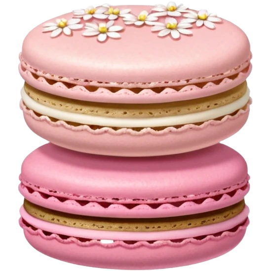 Le Durée Paris macaron et fleur emoji