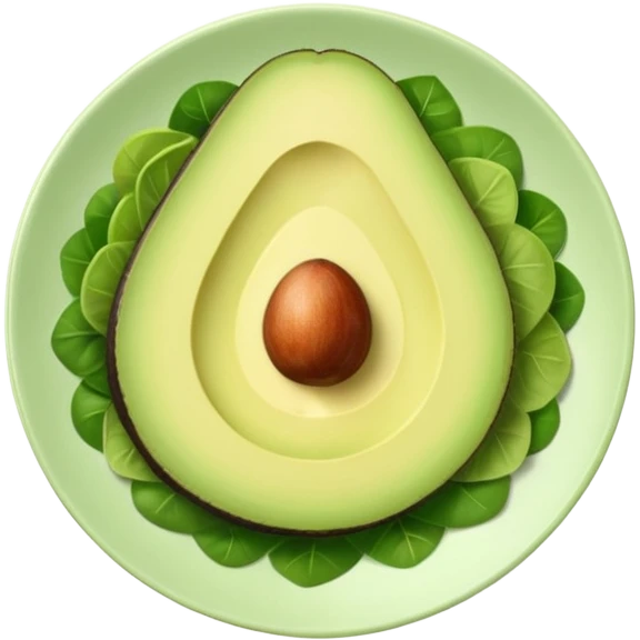 A stylized salad plate in greens or avocado with the hashtag #VogueBody. emoji