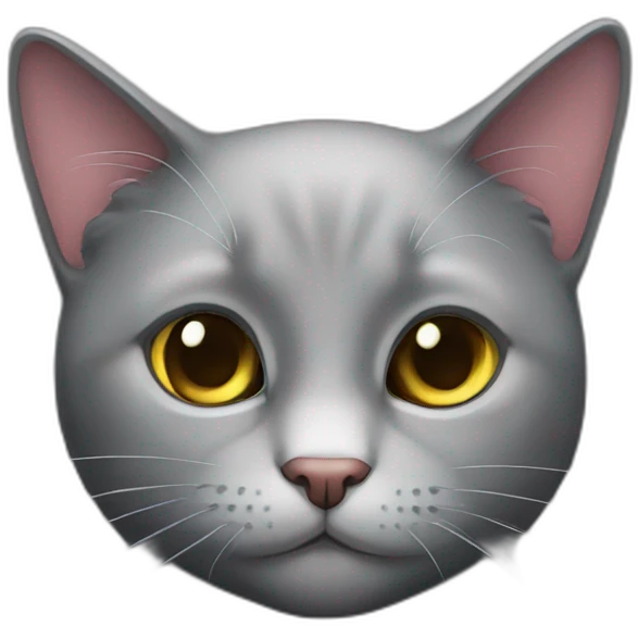 Black cat calin emoji