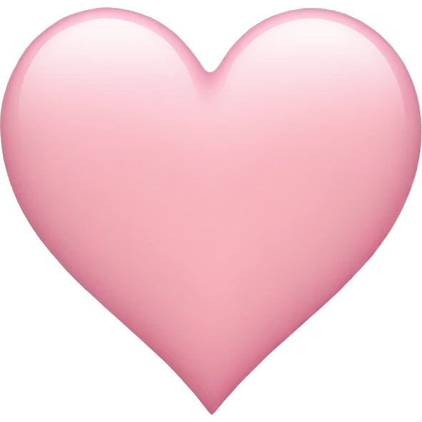 light pink heart emoji
