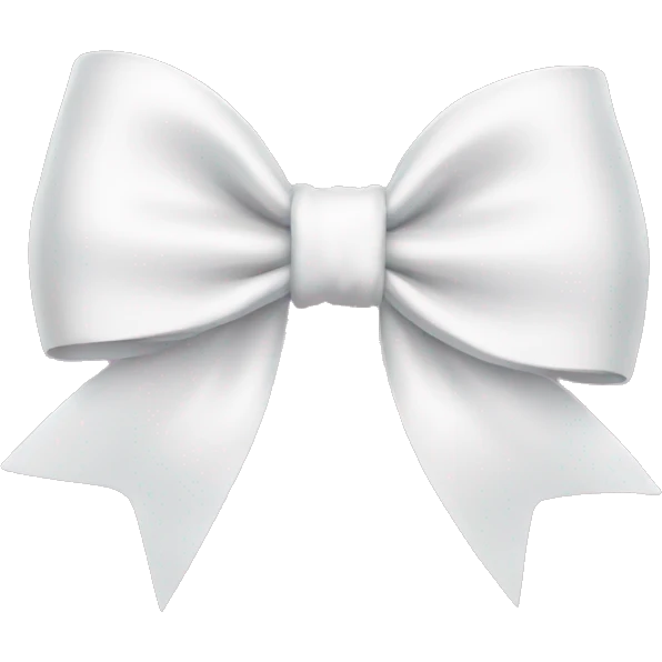 white bow emoji