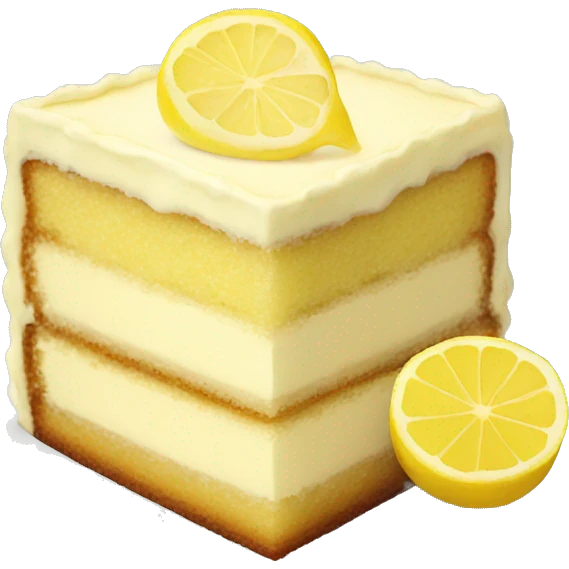 Lemon cake emoji