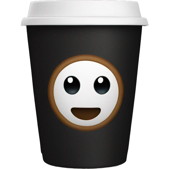 Black coffee cup emoji