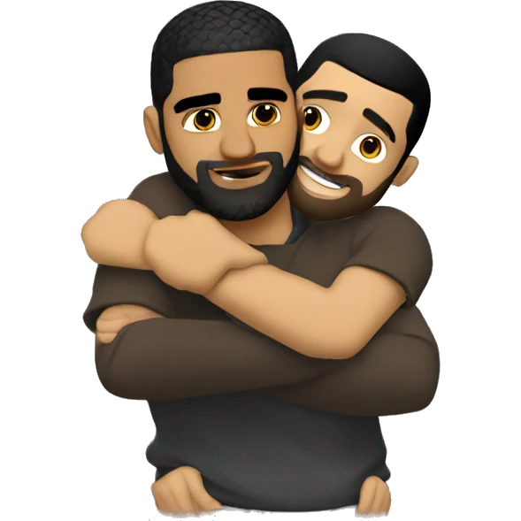 Drake hugging the demigorgan emoji