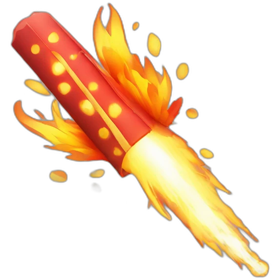 FLYING FIRE CRACKERS emoji