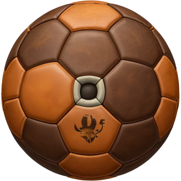 1800's brown soccer ball emoji