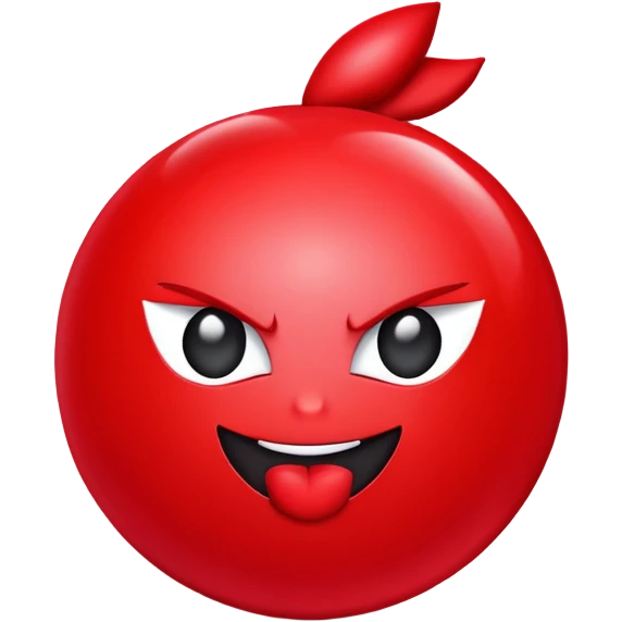 wicked tiktok emoji but red emoji