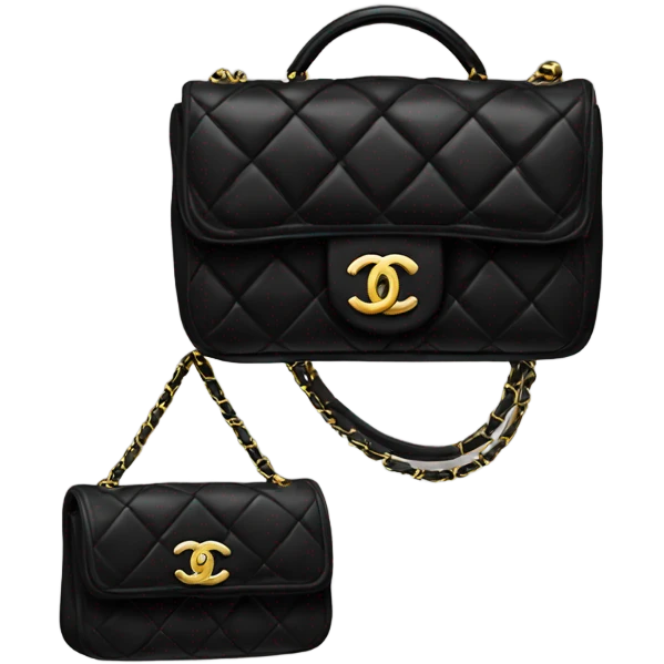 Black Chanel Bag emoji