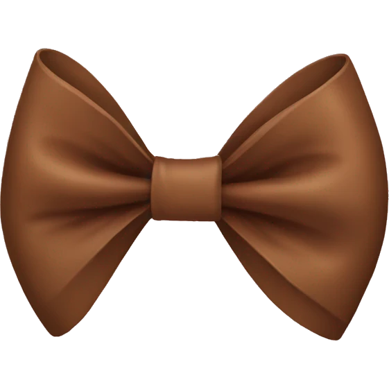 Brown bow emoji