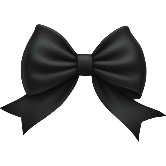 Black bow emoji