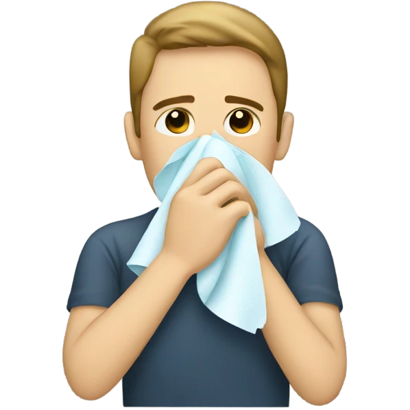Wiping nose emoji