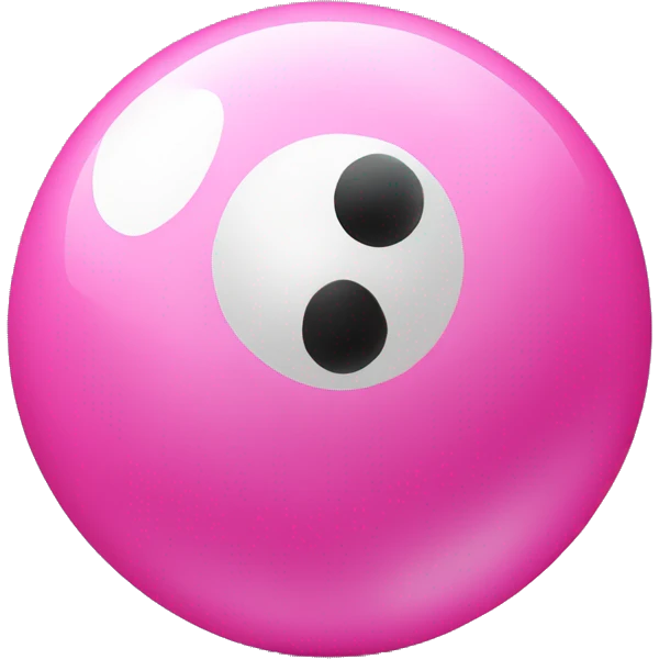 pink pool ball emoji