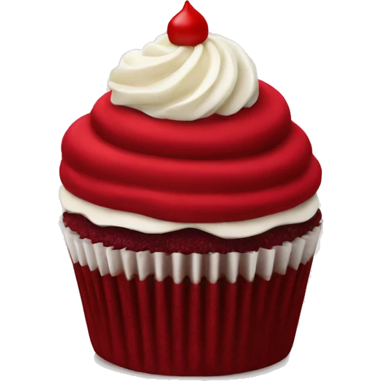 Red Velvet cupcake emoji