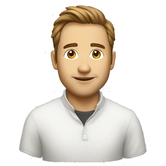Jonathan le blanc acoter d'un mur blanc emoji