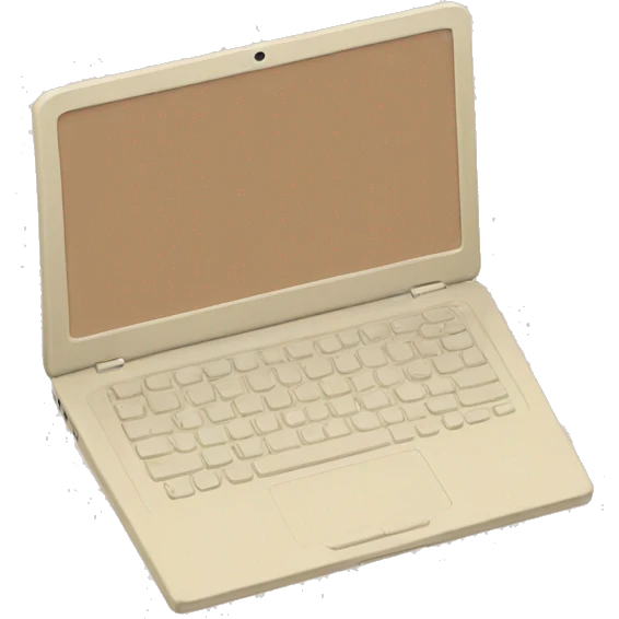 aesthetic beige laptop emoji
