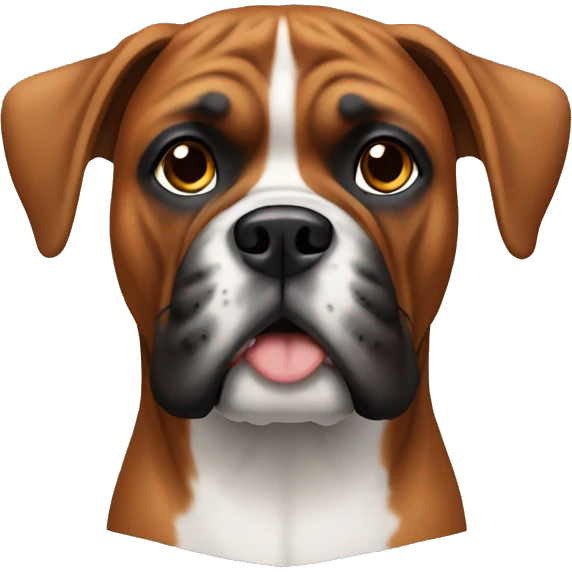 boxer dog  emoji