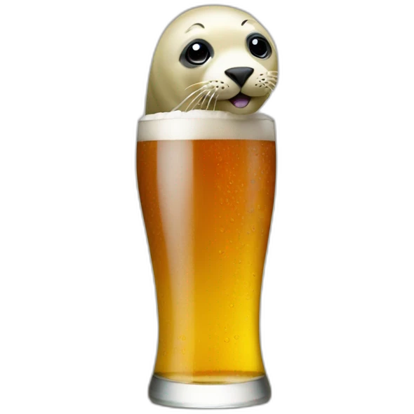 seal beer emoji