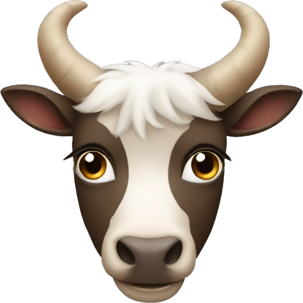 el emoji de una cabra mirando con cara de superioridad emoji
