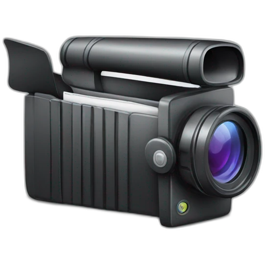 Folder with video camera emoji