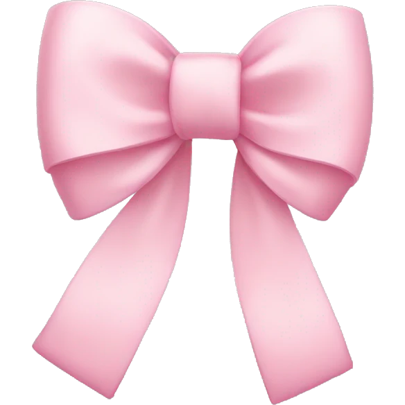light pink bow emoji