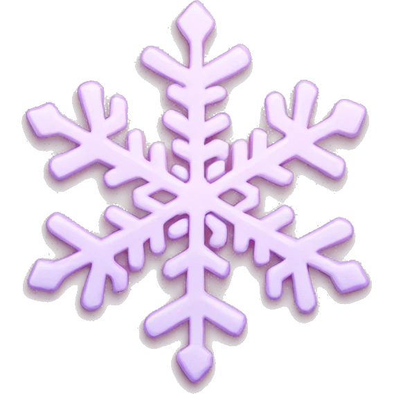 pastel pink snowflake  emoji