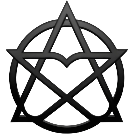 A heartagram like ville valo symbol yk emoji