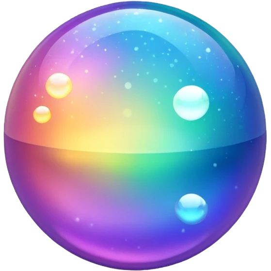 glitter shining floating spheres emoji