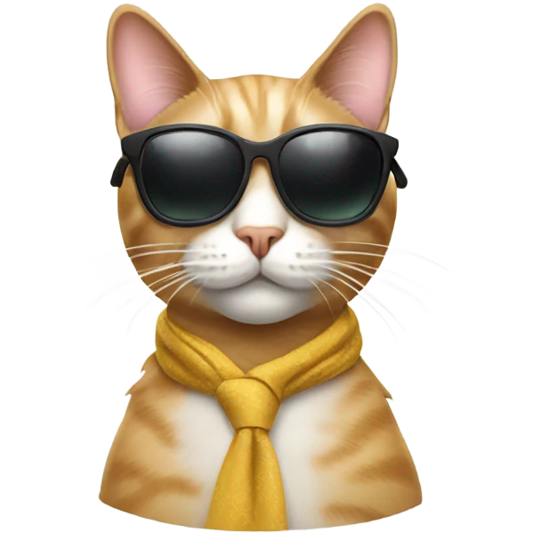 Cat with sunglasses emoji