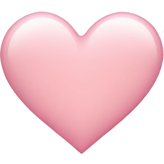 Light pink heart emoji