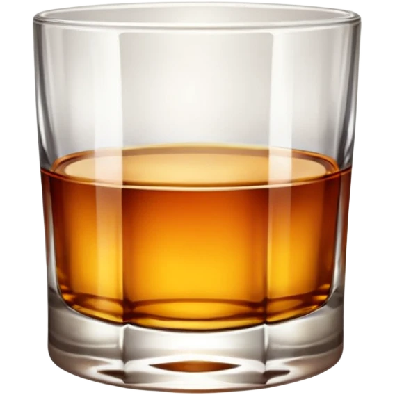 glass of whiskey, no splashes emoji