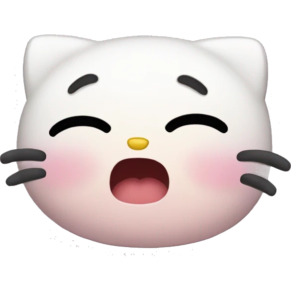 Hello kitty crying  emoji