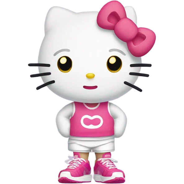 Hello kitty with Nike to  emoji